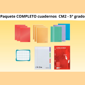 Combo COMPLETO de Cuadernos de 5°grado – CM2 (Incluye pizarra)