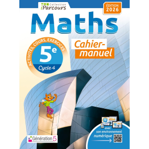 (A) Cahier d'exercices iParcours maths 5e avec cours (édition 2022)